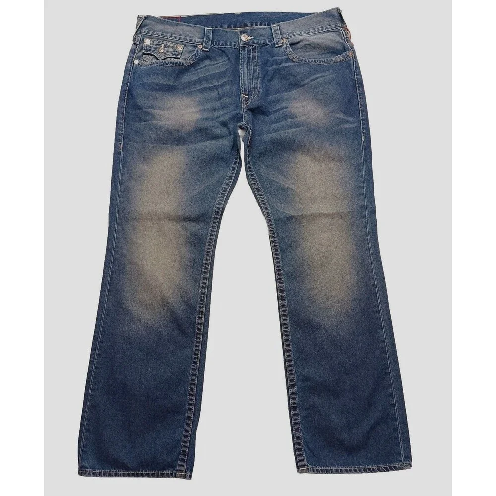 True Religion Basic Straight With Flap Pockets Natural Men's Size 42x34